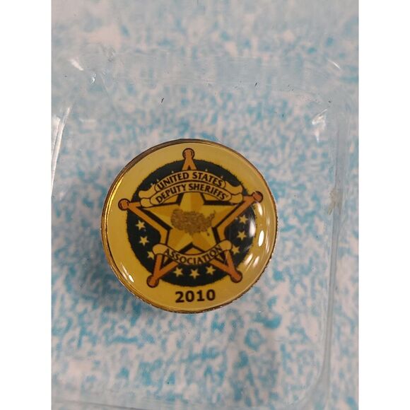 2010 United States Deputy Sheriffs Association American Flag Lapel Pin Set - Picture 2 of 5